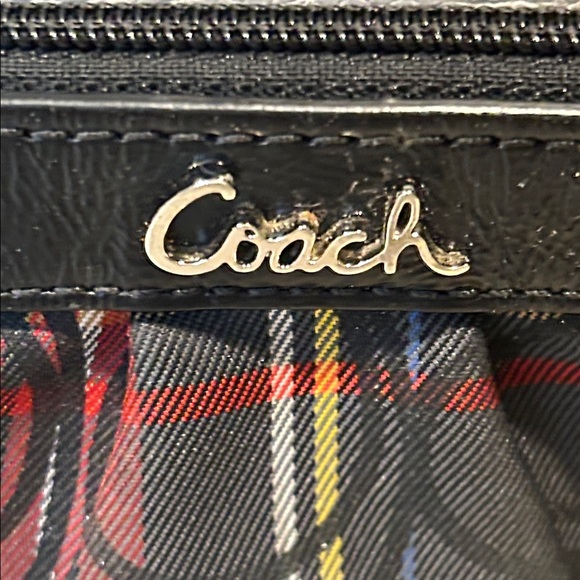 Coach Poppy Tartan Wristlet - Picture 3 of 9